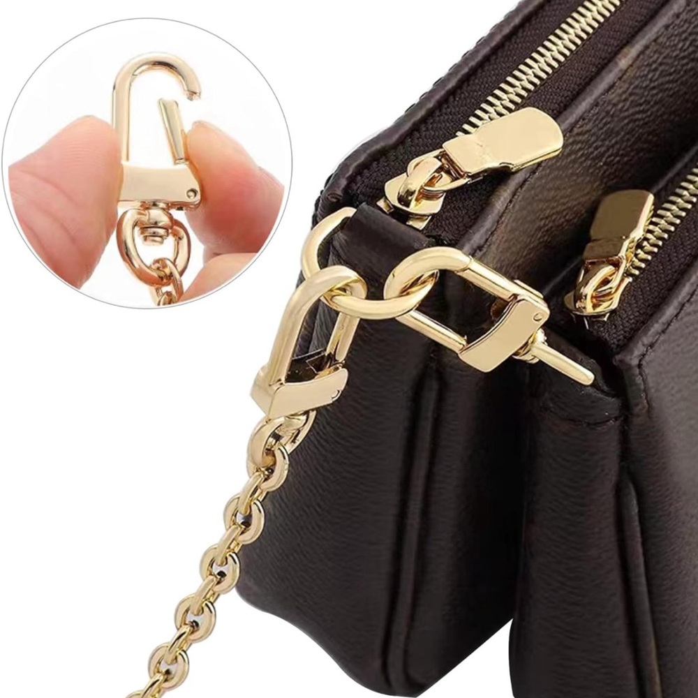 Gold bag chain  47.2in  New - Picture 12 of 15